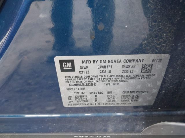 2020 BUICK ENCORE GX KL4MMDS25LB133917 Photo 8