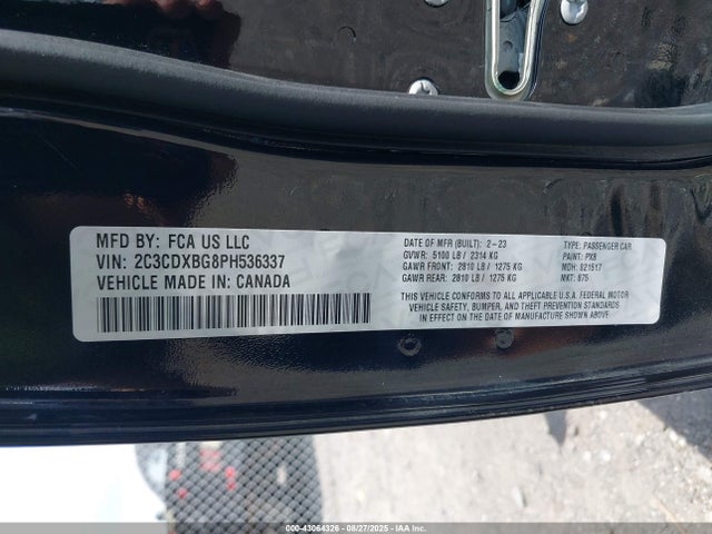 Dodge Charger 2023 2C3CDXBG8PH536337 Image 9