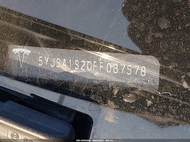 2015 TESLA MODEL S 5YJSA1S20FF087578 Photo 8