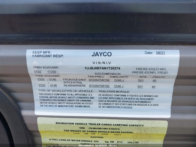 2022 JAYCO JAY FLIGHT 1UJBJ0BT4N1T20274 Photo 8