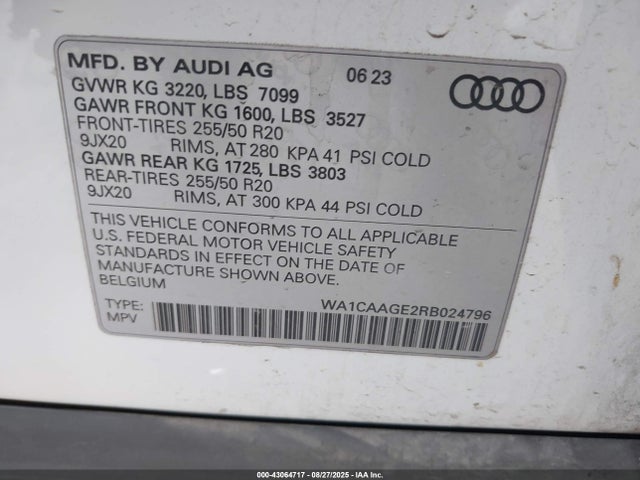 2024 AUDI Q8 E-TRON WA1CAAGE2RB024796 Photo 8