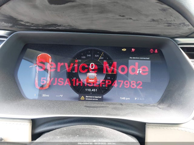 2014 TESLA MODEL S 5YJSA1H13EFP47982 Photo 6