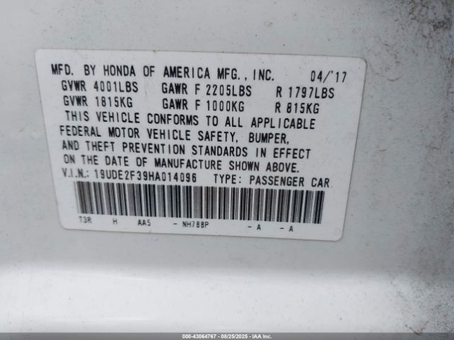 2017 ACURA ILX 19UDE2F39HA014096 Photo 8