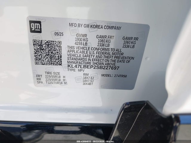 Buick lbp 2025 KL47LBEP2SB227697 Image 9