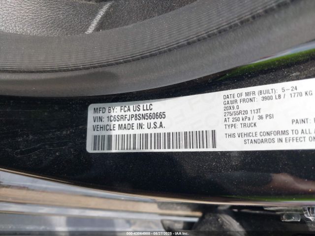 2025 RAM 1500 1C6SRFJP8SN560665 Photo 8