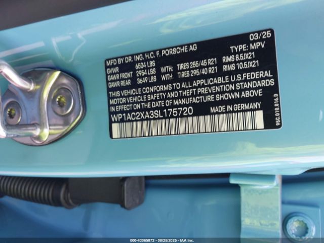 2025 PORSCHE MACAN ELECTRIC WP1AC2XA3SL175720 Photo 8