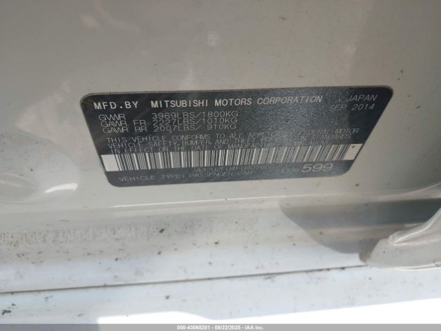 2015 MITSUBISHI LANCER JA32U2FU4FU005902 Photo 8