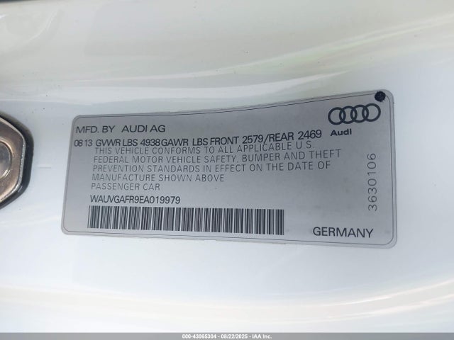 2014 AUDI S5 WAUVGAFR9EA019979 Photo 8