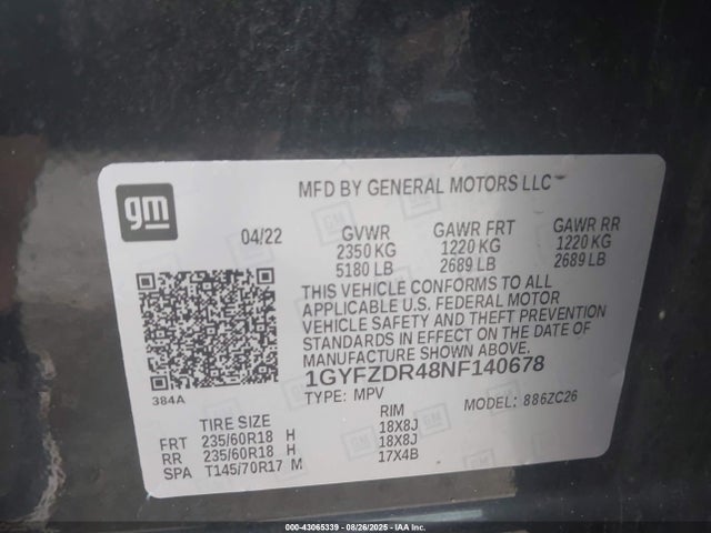 2022 CADILLAC XT4 1GYFZDR48NF140678 Photo 8