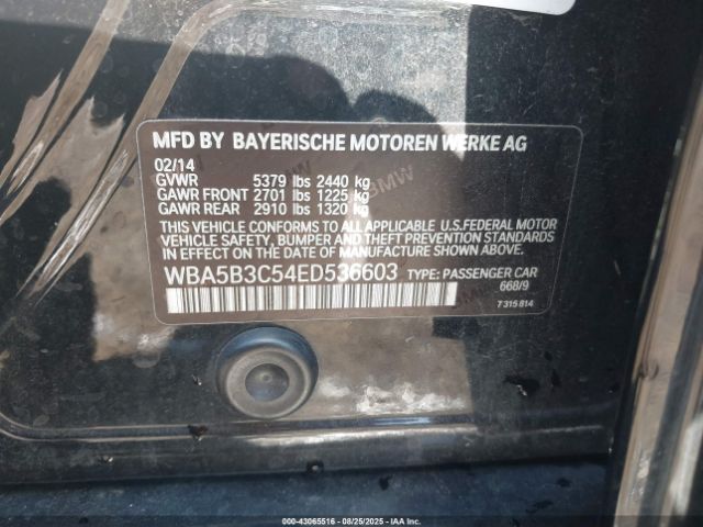2014 BMW 535I WBA5B3C54ED536603 Photo 8