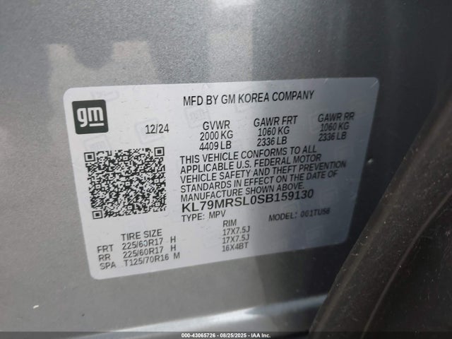 Chevrolet l3t 2025 KL79MRSL0SB159130 Image 9