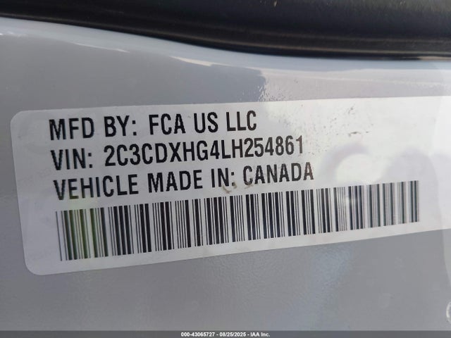 2C3CDXHG4LH254861 Dodge Charger
