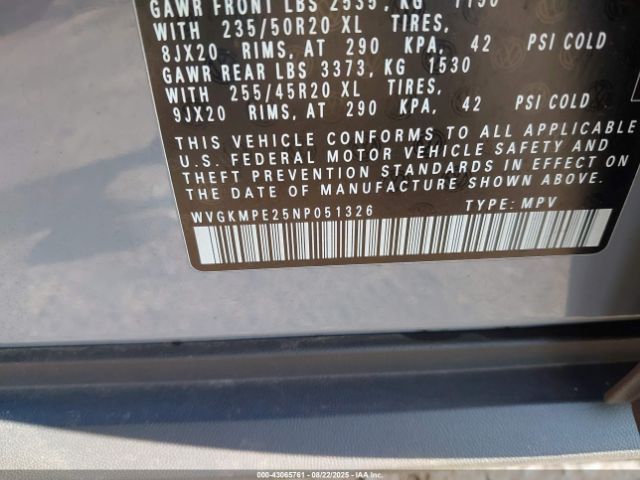 2022 VOLKSWAGEN ID.4 WVGKMPE25NP051326 Photo 8