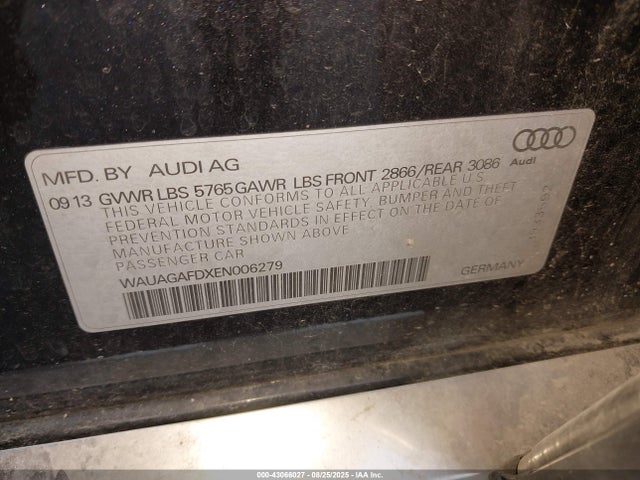 2014 AUDI A8 WAUAGAFDXEN006279 Photo 8