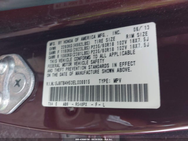 Продаж на аукціоні авто 2014 Acura Rdx, vin: 5J8TB4H53EL006915, номер лоту: 43066156