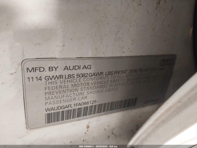 2015 AUDI S4 WAUDGAFL1FA066125 Photo 8
