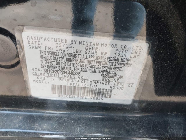 Nissan VERSA NOTE 2015 3N1CE2CP2FL440335 Image 19