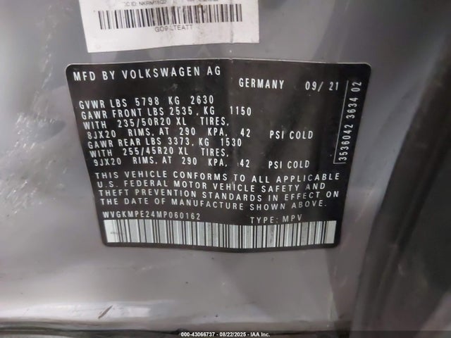 WVGKMPE24MP060162 Volkswagen ID.4