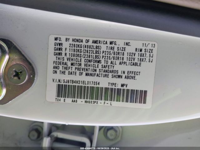 2014 ACURA RDX 5J8TB4H31EL017054 Photo 8