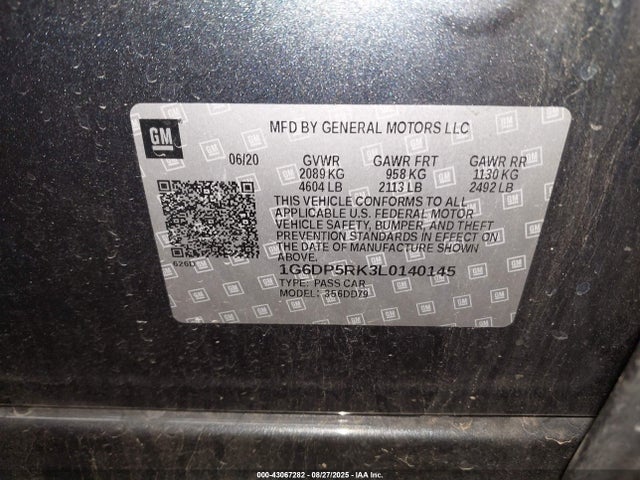 2020 CADILLAC CT5 1G6DP5RK3L0140145 Photo 8