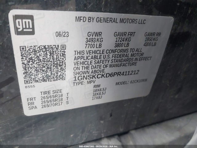 Chevrolet l84 2023 1GNSKCKD6PR411212 Image 9