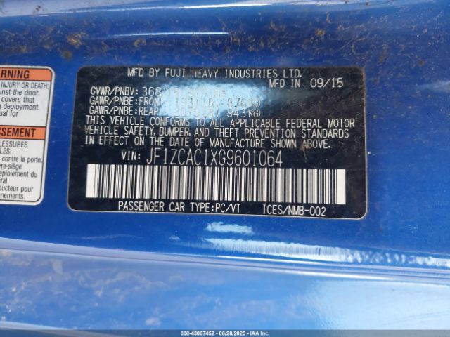 2016 SUBARU BRZ JF1ZCAC1XG9601064 Photo 8