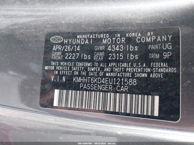 KMHHT6KD4EU121588 Hyundai dohc theta - fr