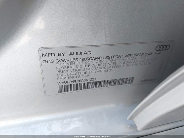 2014 AUDI A4 WAUFFAFL1EA041221 Photo 8