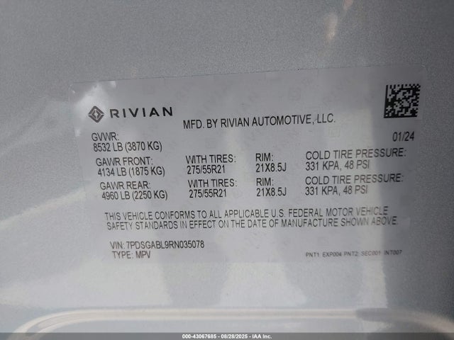 Rivian 2024 2024 7PDSGABL9RN035078 Image 9