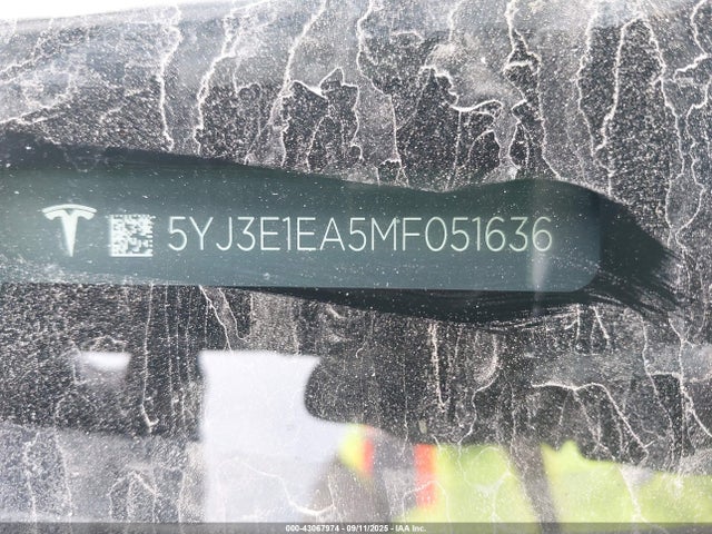 Tesla MODEL 3 2021 5YJ3E1EA5MF051636 Image 9