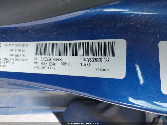 1C3CCCDG0FN636625 Chrysler 2015