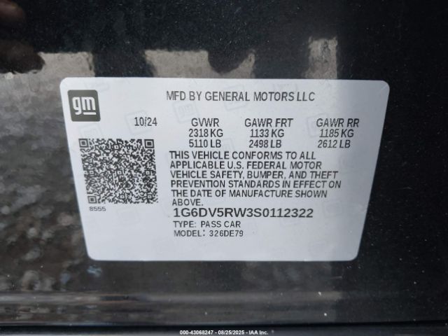 2025 CADILLAC CT5-V 1G6DV5RW3S0112322 Photo 8