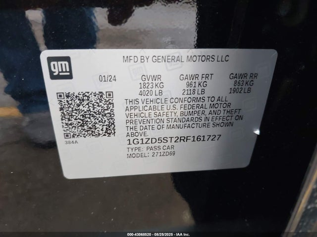 Chevrolet lfv 2024 1G1ZD5ST2RF161727 Image 9