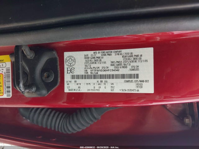 Ford gtdi 2017 1FTFW1EG6HFC54342 Image 9