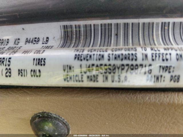 2000 JEEP WRANGLER 1J4FA59S0YP798716 Photo 8