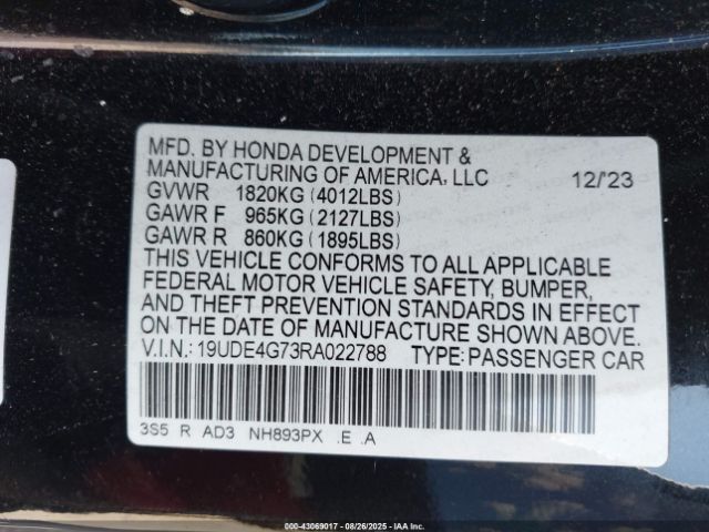 2024 ACURA INTEGRA 19UDE4G73RA022788 Photo 8