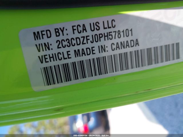 2023 DODGE CHALLENGER 2C3CDZFJ0PH578101 Photo 8