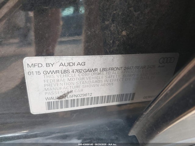 2015 AUDI A4 WAUAFAFL5FN029612 Photo 8