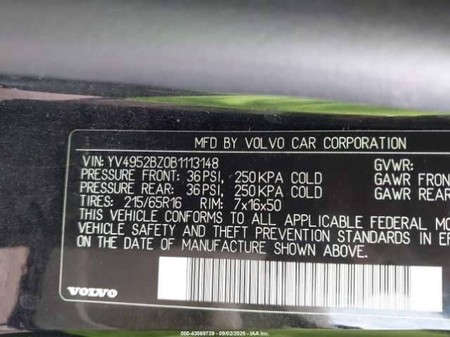 2011 VOLVO XC70 YV4952BZ0B1113148 Photo 8