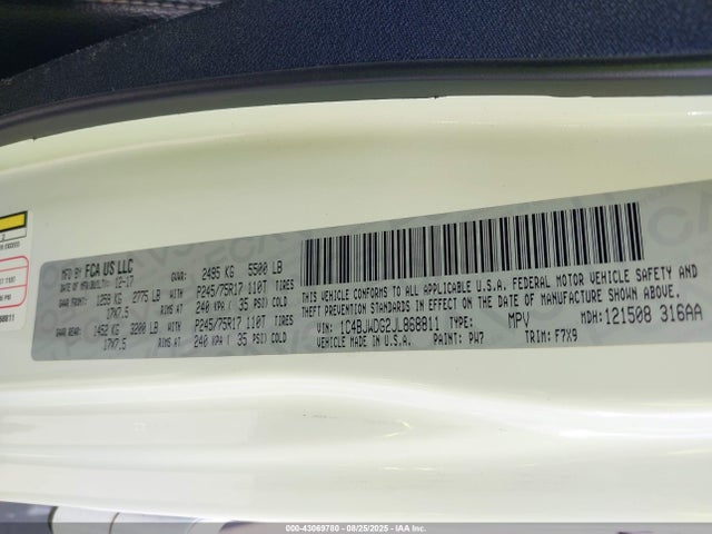 1C4BJWDG2JL868811 Jeep WRANGLER JK