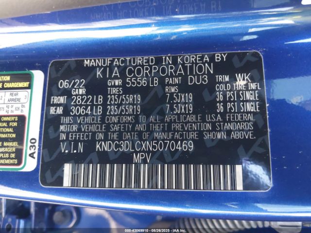 2022 KIA EV6 KNDC3DLCXN5070469 Photo 8