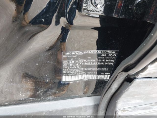 2024 MERCEDES-BENZ EQB 300 SUV W1N9M0KB6RN103653 Photo 8