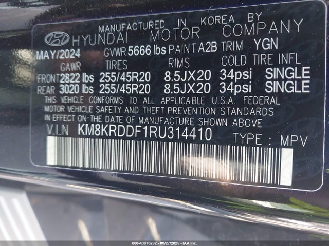 Hyundai 2024 2024 KM8KRDDF1RU314410 Image 9