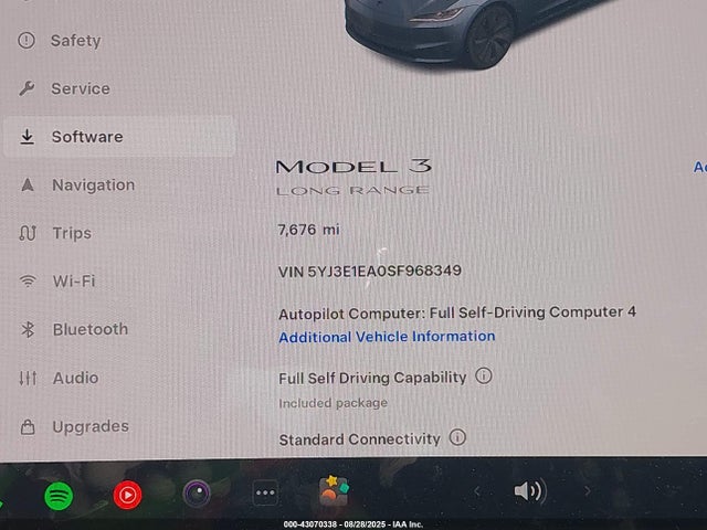 2025 TESLA MODEL 3 5YJ3E1EA0SF968349 Photo 6