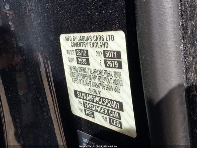 2012 JAGUAR XF SAJWA0FB9CLS52401 Photo 8