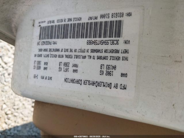 1999 CHRYSLER SEBRING 3C3EL55H5XT584969 Photo 8