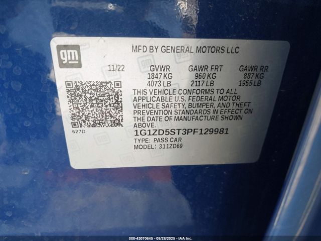 2023 CHEVROLET MALIBU 1G1ZD5ST3PF129981 Photo 8