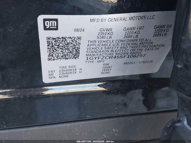 2025 CADILLAC XT4 1GYFZCR45SF106297 Photo 8