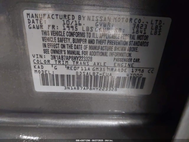Nissan 2017 2017 3N1AB7AP8HY223328 Image 9