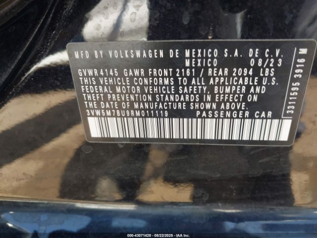 2024 VOLKSWAGEN JETTA 3VW5M7BU9RM011119 Photo 8